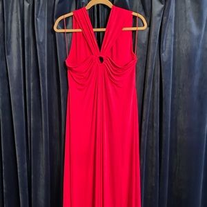 NY and Co Pink Maxi Dress w/ Keyhole cutout